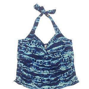 Avenue tankini top, halter style, size 26